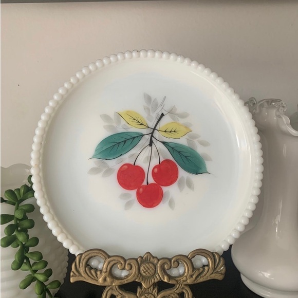 Westmoreland | Dining | Vintage Westmoreland Hand Painted Milk Glass ...